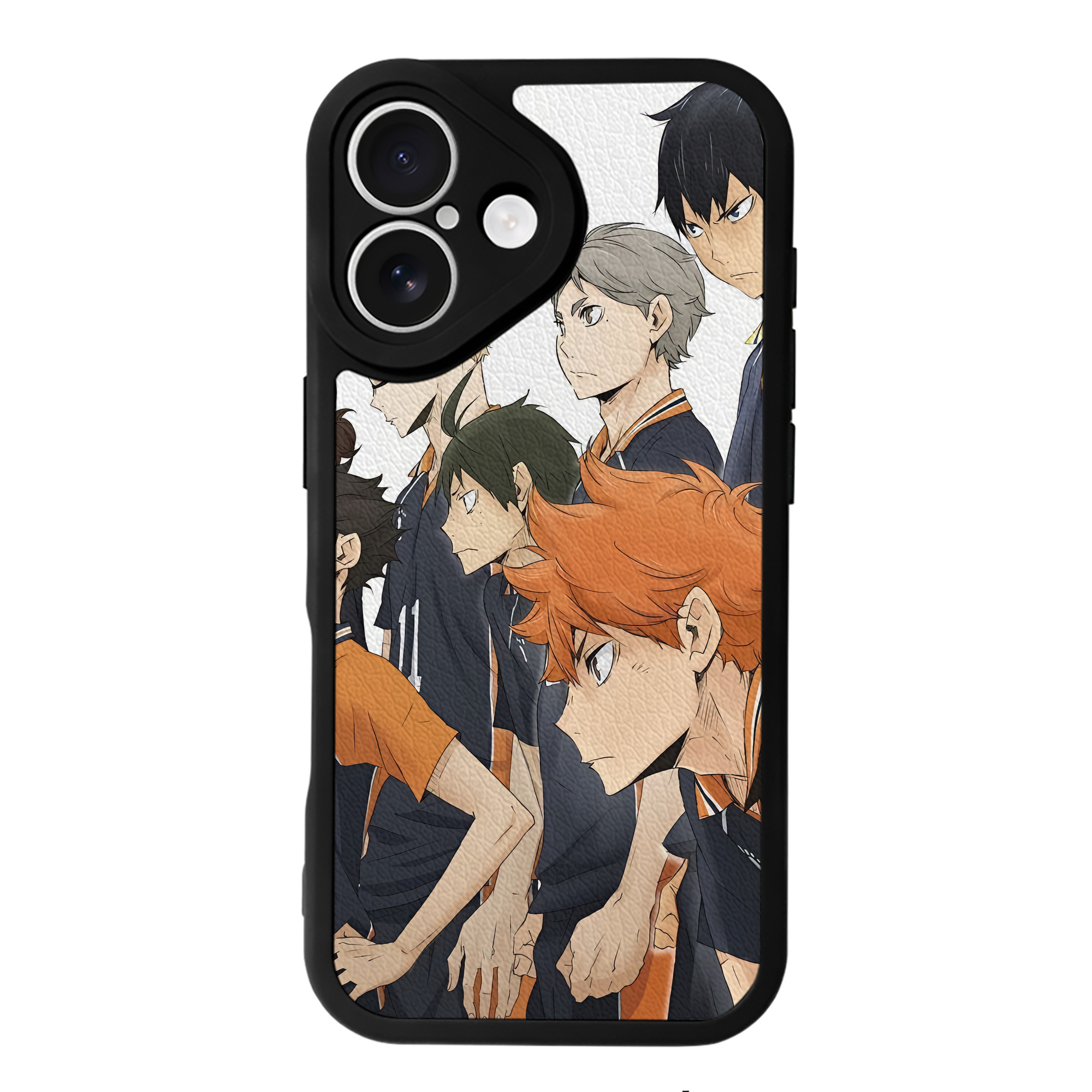 （画像用） ハイキュー!! Haikyu!! 【iPhone 16シリーズ対応】シリコンスマホケース（レザー調） 材質：シリコン